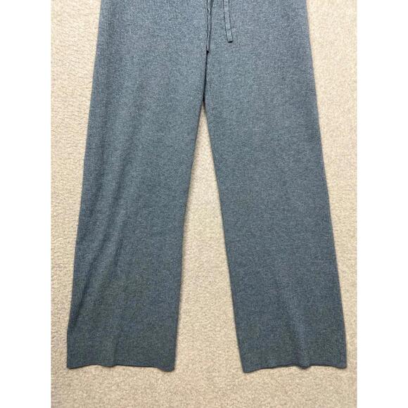 Uniqlo Ribbed Knit High Waisted Lounge Trouser Sweatpants Womens S Blue Comfort - Picture 4 of 12